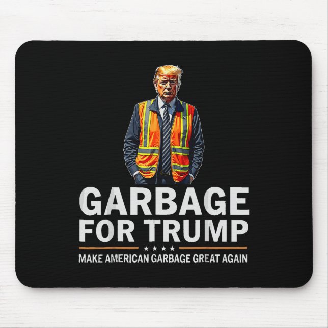 Mousepad Donald Trump Garbyge Laranja Colete de Segurança R (Frente)
