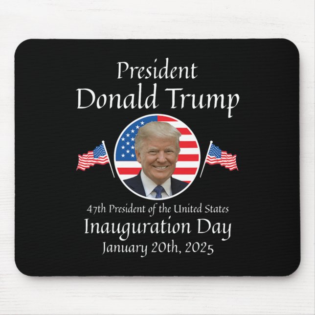 Mousepad Donald Trump Inauguration Day 2025 47th U.A. Presi (Frente)
