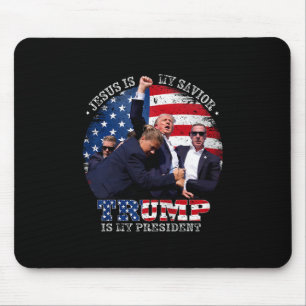 Mousepad Donald Trump Luta Jesus É Meu Salvador Trump É Meu