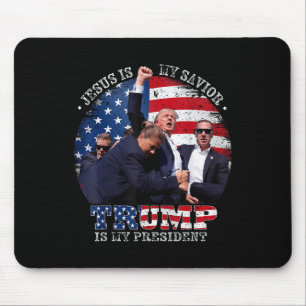 Mousepad Donald Trump Lutar Com Jesus É Meu Salvador Trump 