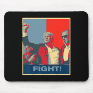 Mousepad Donald Trump Lutar com o Trabalho de arte forte do