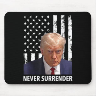 Mousepad Donald Trump Mug Shot - Nunca rendam F Americano