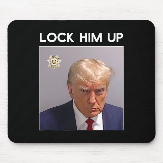 Mousepad Donald Trump Mugshot O Bloqueia Trump Mug Shot (Frente)