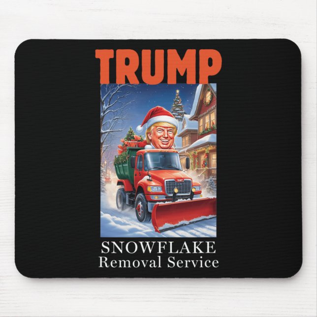 Mousepad Donald Trump Natal Engraçado Remoção do Floco de N (Frente)