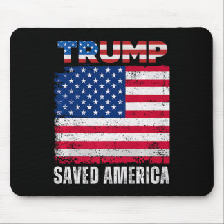 Mousepad Donald Trump salvou a América 47º Presidente Inaug