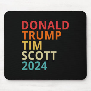 Mousepad Donald Trump Tim Scott 2024 Presidente Republicano