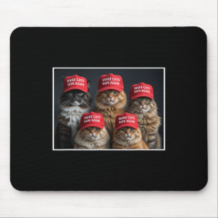 Mousepad Donald Trump Torna Os Gatos Seguros Novamente Red 