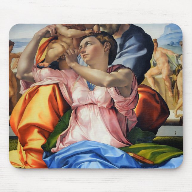 Mousepad Doni Tondo, Doni Madona (detalhes), Michelangelo,  (Frente)