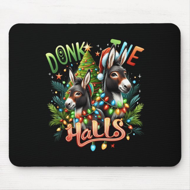 Mousepad Donkeys De Natal Preguiçados Ao Cristo (Frente)