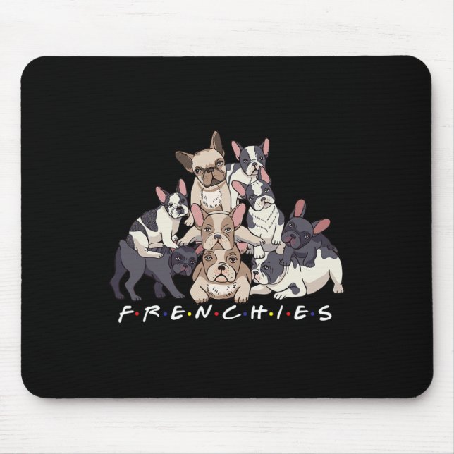 Mousepad Dono de cachorro Bulldog Francês Mulheres Homens  (Frente)