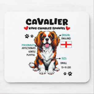 Mousepad Dono de Cavalier King Charles Spaniel Amor por Cac