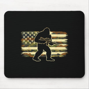 Mousepad Dono de Pé Grande camuflado bandeira americana dos