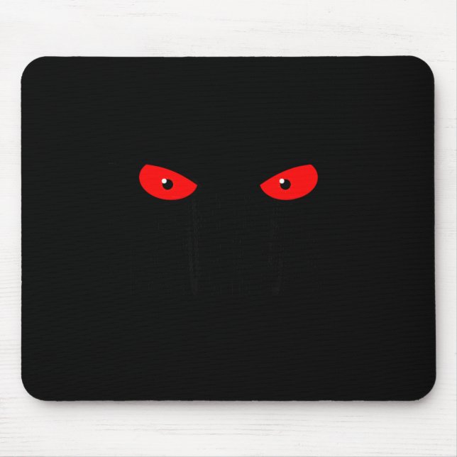 Mousepad Don't Push My Buttons_ Red Eyes _ Sarcastic Attitu (Frente)