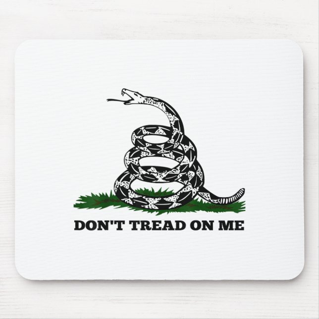 Mousepad Don't Tread On Me 2nd Amendment Patriotic New Nove (Frente)