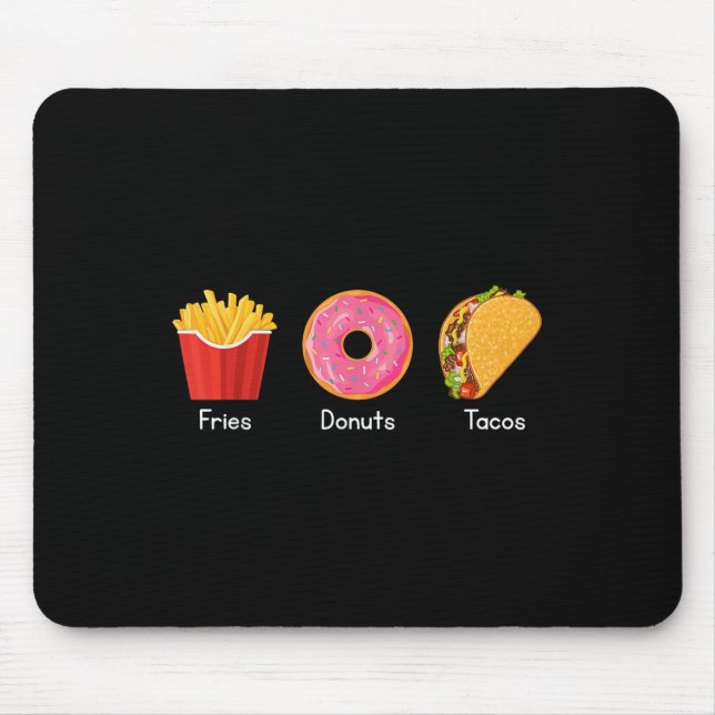 Mousepad Donuts de Batata Frita Tacos  (Frente)
