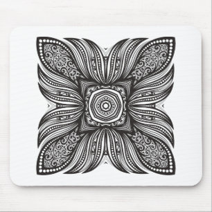 Mousepad Doodle bonito do quadrado da decoração