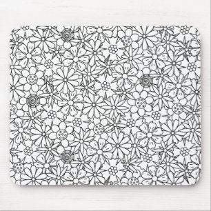 Mousepad Doodle floral