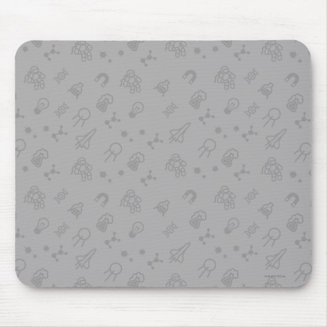 Mousepad Doodles do espaço e da ciência (Frente)