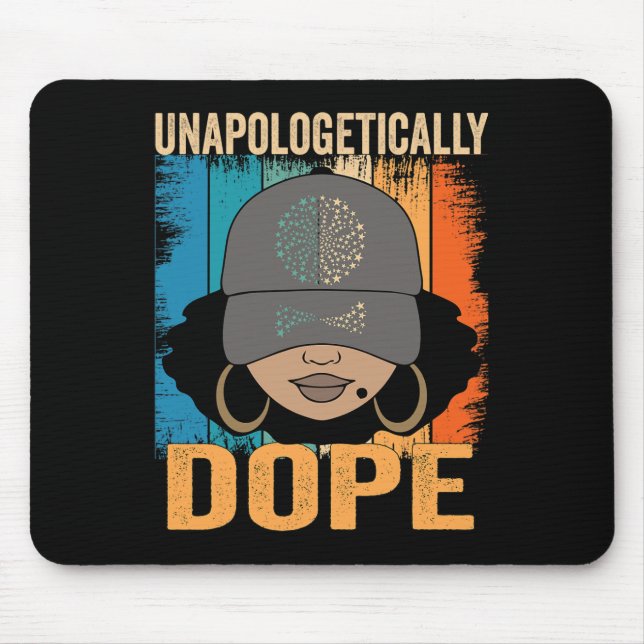 Mousepad Dope Women Black History Mês 1 de junho (Frente)