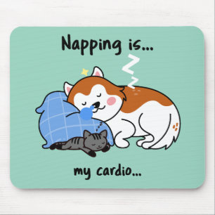 Mousepad dormir é... meu cardio... soneca.
