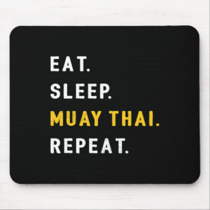 Mousepad Dormir Muay Thai Engraçado Mma Kickboxing Comer