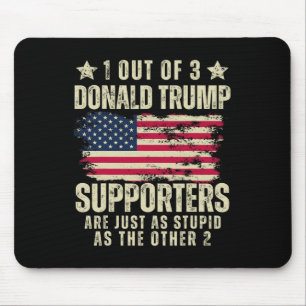 Mousepad Dos 3 Apoiantes De Donald Trump Tão Estúpidos Quan