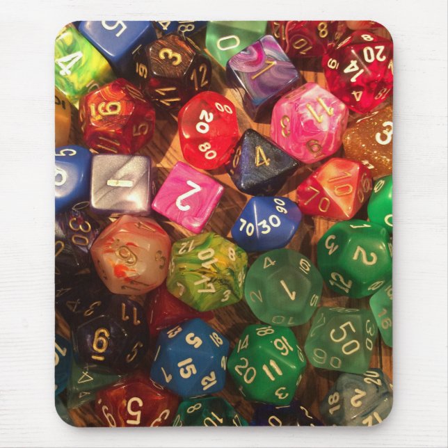 Mousepad dos dados para gamers (Frente)