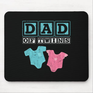 Mousepad Dos futuros pais do Dia de os pais da família Twin