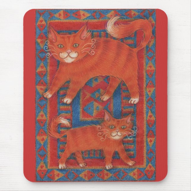 Mousepad dos gatos da esteira (Frente)