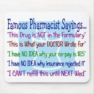 mousepad dos provérbios do farmacêutico