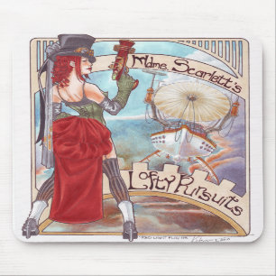 Mousepad dos vôos da luz vermelha