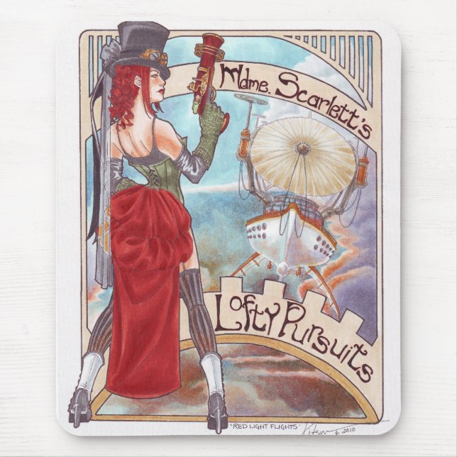 Mousepad dos vôos da luz vermelha (Frente)