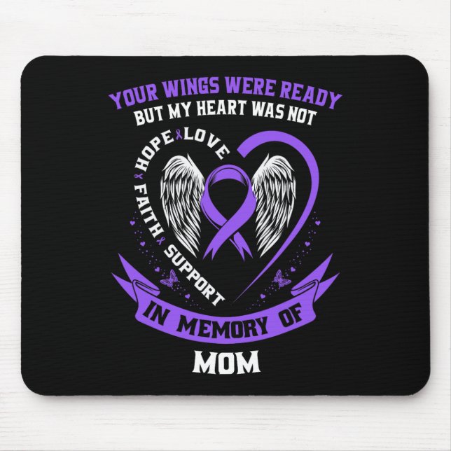 Mousepad Dosagem Roxa No Dia Da Consciência Em Memória M (Frente)