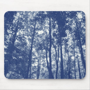 Mousepad Dossel da floresta - efeito de Cyanotype