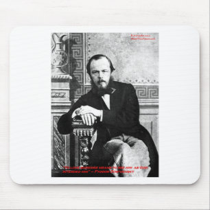 Mousepad Dostoevsky "Deus Pretende" Com Dons De Citação D