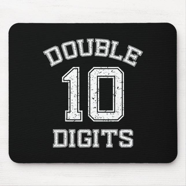 Mousepad Double Digits 10th Birthday 10 Year Old  (Frente)