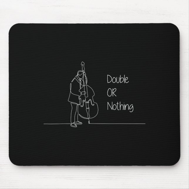 Mousepad Double Or Nothing Funny Double B Pun Standup Bist  (Frente)