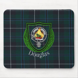 Mousepad Douglas Scottish Clan Tartan & Crest