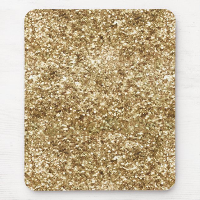 Mousepad Dourada Glitter Confetti (Frente)