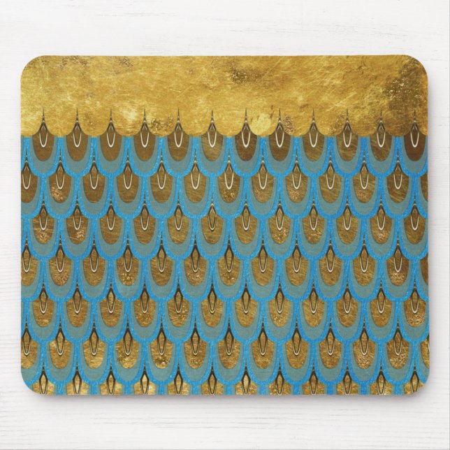 Mousepad Dourada Princesa Brilhante, Scalse de Sereia (Frente)