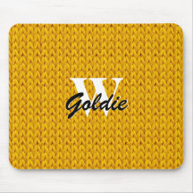 Dourada proteção do mouse com textura unida com mo