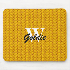 Mousepad Dourada proteção do mouse com textura unida com mo