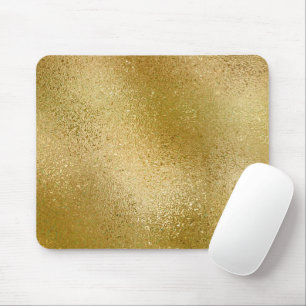 Mousepad Dourada sombreamento iridescente de fundo abstrato