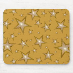 Mousepad Douradas estrelas douradas