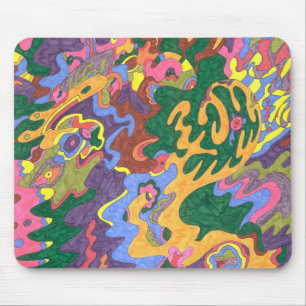 Mousepad "Dourado" Abstrato Art