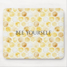 Mousepad Dourado amarelo alveolado