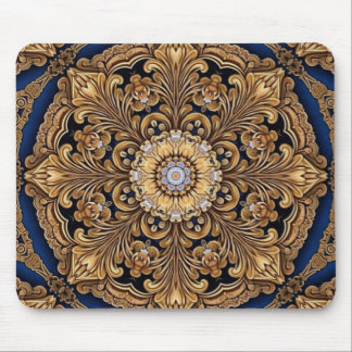 Mousepad Dourado Azul