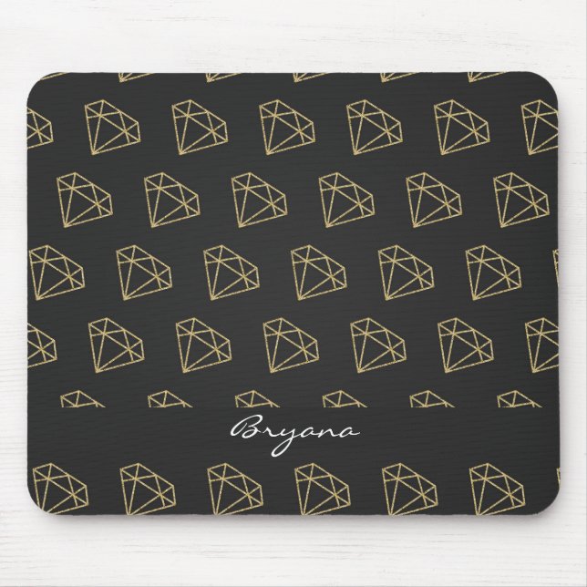 Mousepad Dourado Disamond Modern Glamor Pad (Frente)