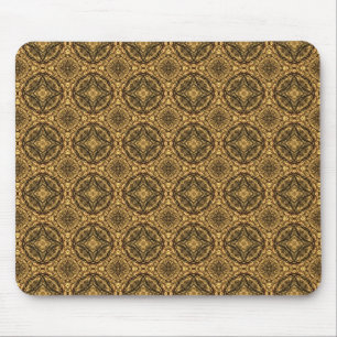 Mousepad Dourado e Preto - Painel de Mouse Repetitivo