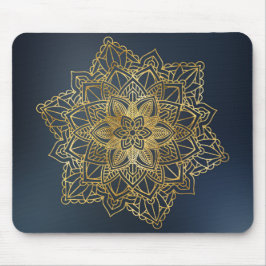 Mousepad Dourado Mandala